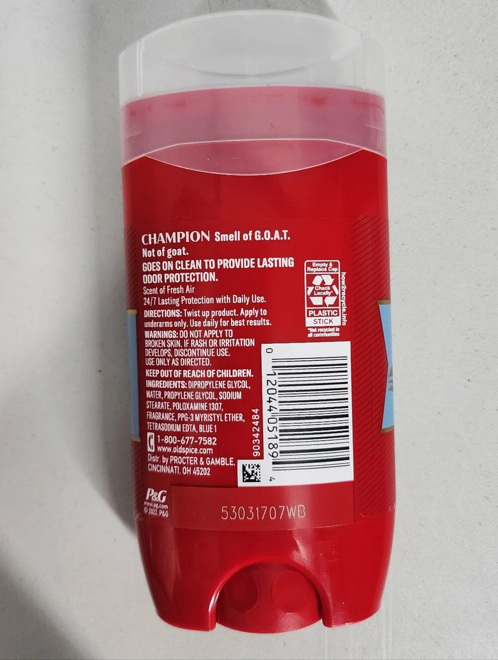 Old Spice aluminum free